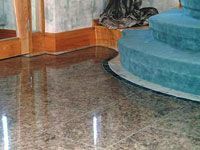shiny marble floor