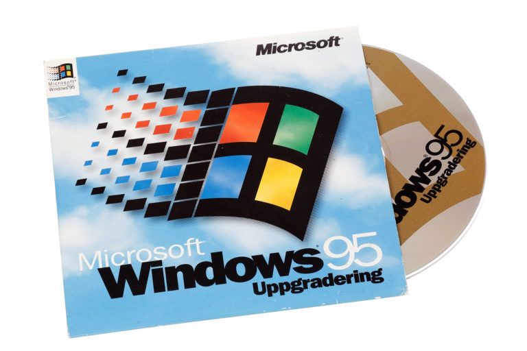 A Microsoft Windows 96 software suite CD-ROM.