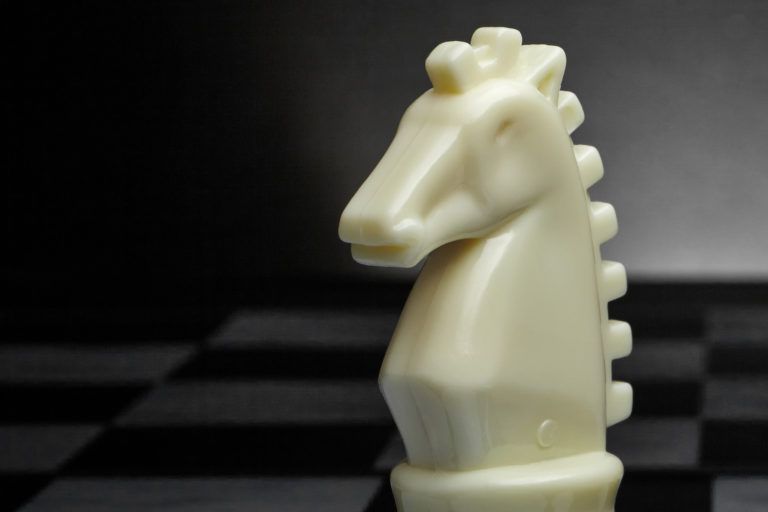 An ivory chess piece.
