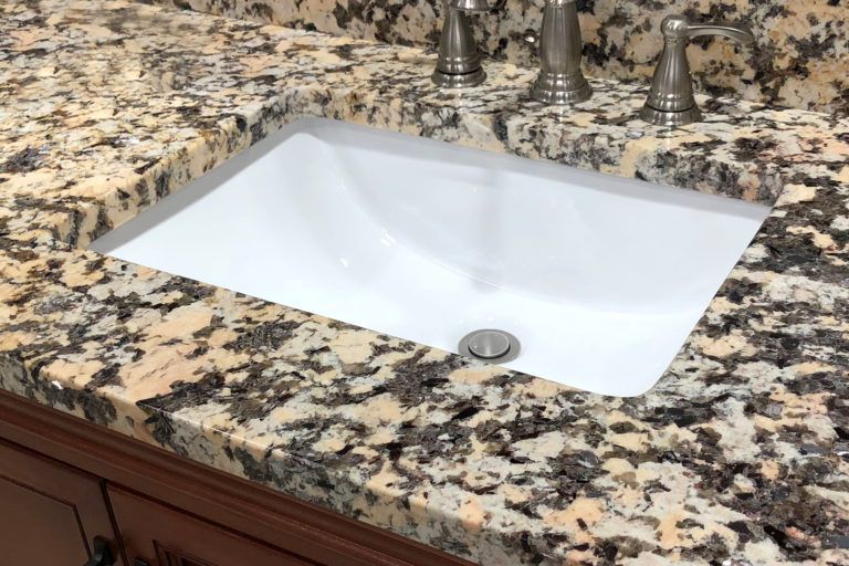 A granite countertop.